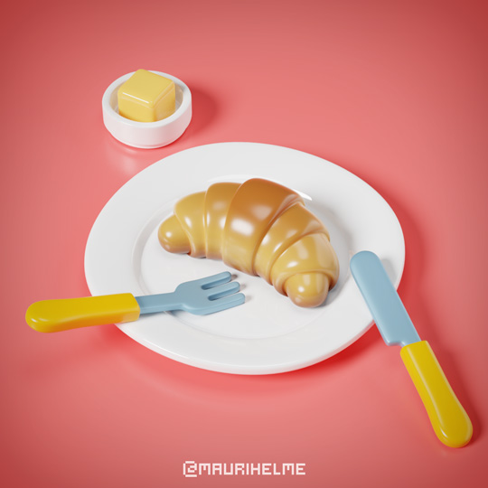 3D Croissant