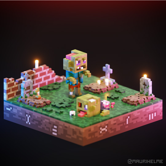 Voxel Art Zombies
