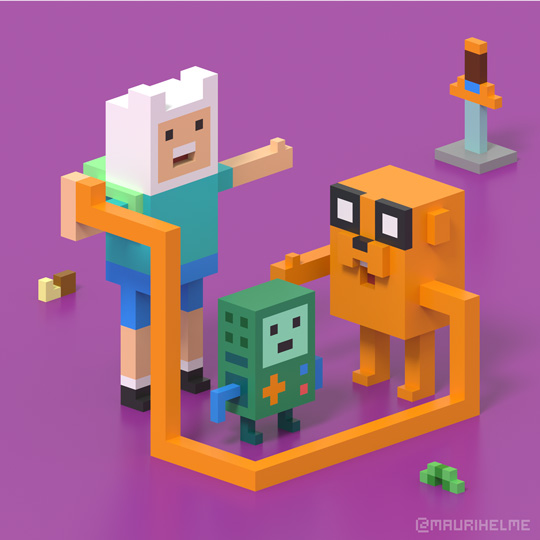 Voxel Art Adventure Time