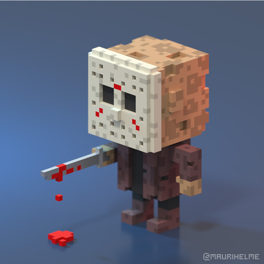 Voxel Art Jason